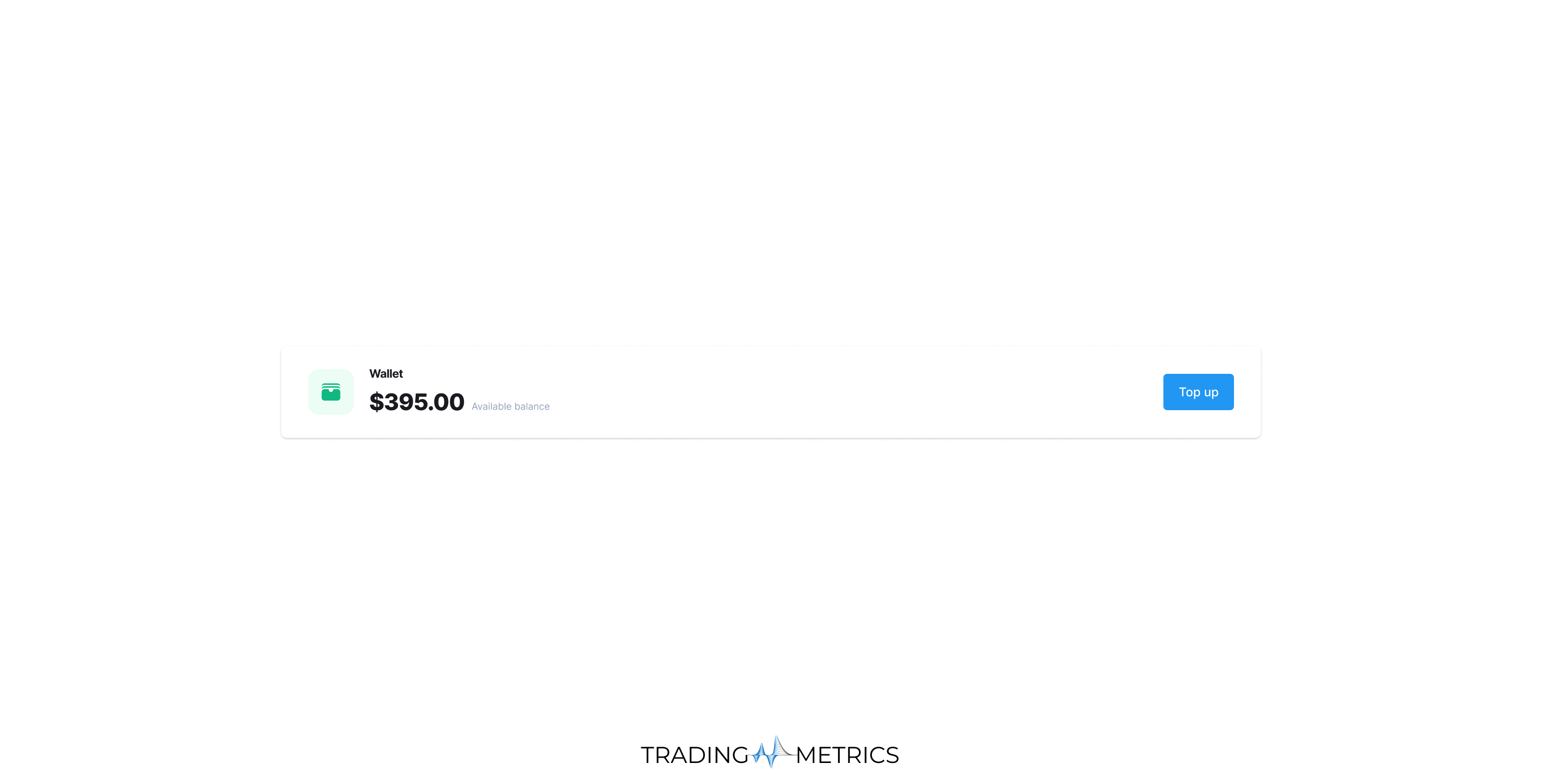 Wallet balance